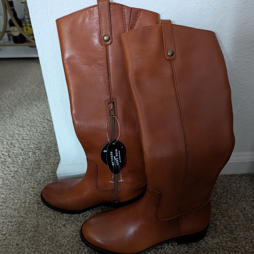INC International Concepts Tan Leather Boots